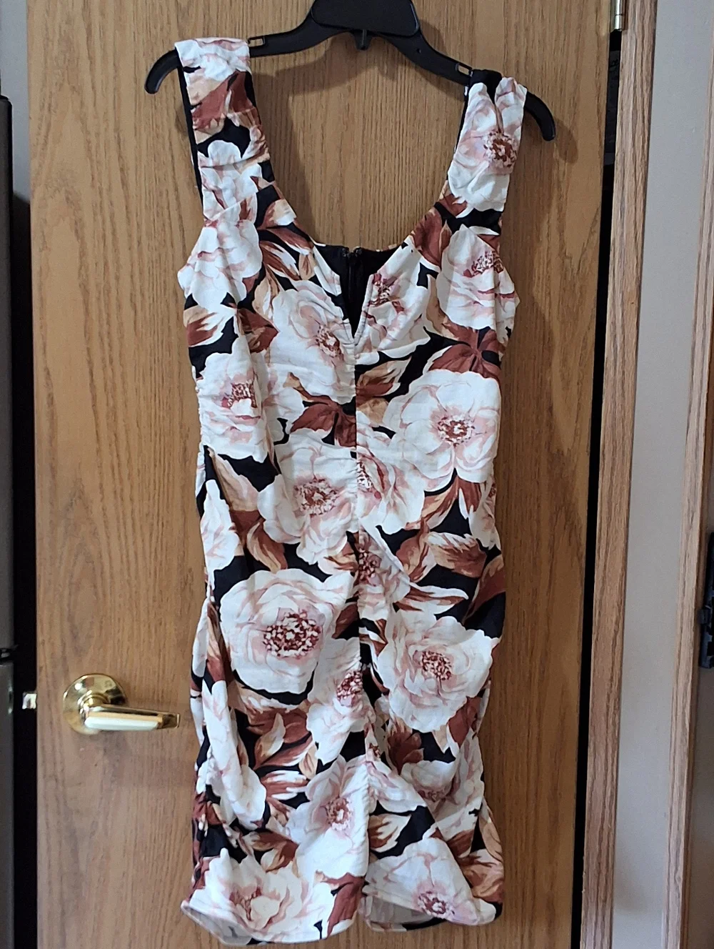 Express Stretch Linen Floral Sheath Dress Size M NWT - Picture 2 of 5